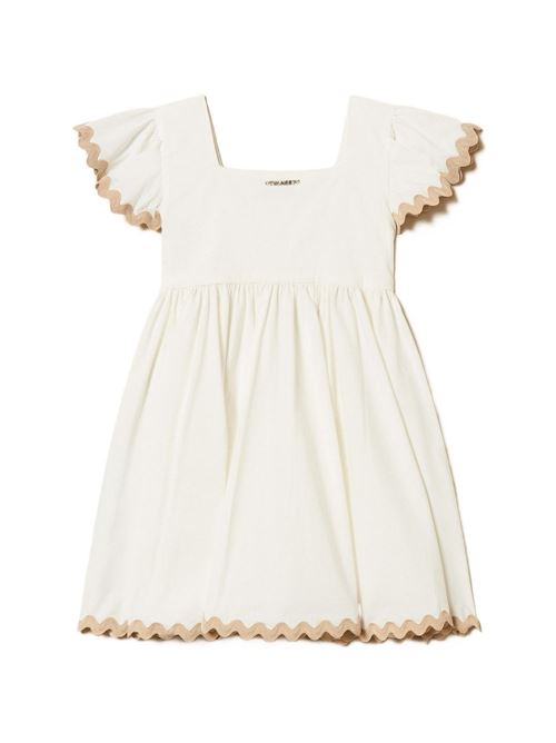 Abito bambina Twinset bianco con dettagli romantici TWINSET Kids | 261GB215200526